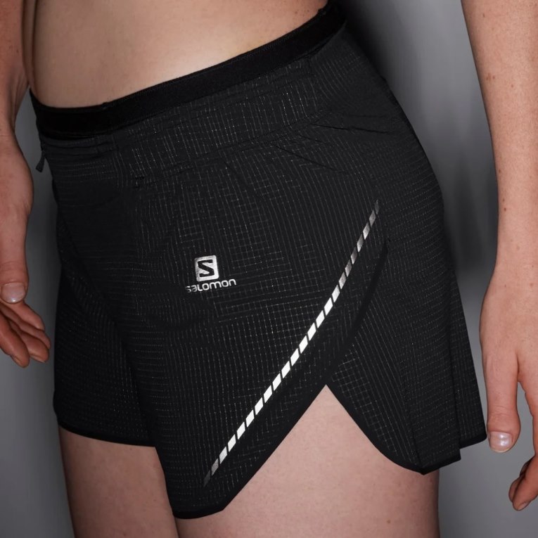 Black Salomon Sense Aero 3'' Women's Running Shorts | PH 98726L